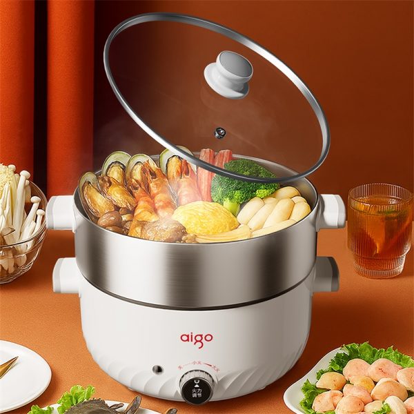 aigo爱国者3L家用多功能电热锅电火锅ADZG-30M01