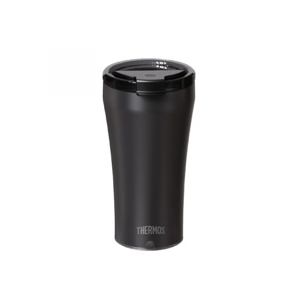 膳魔师（THERMOS） 保温搅拌杯咖啡杯办公不锈钢简约便携随行水杯办公商务杯子TEOB 月光白 395ml